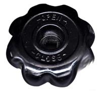 Bouteille d'oxygène en aluminium pour valve Argon, poignée de rechange octogonale 8 x 8 mm pour bouteilles de gaz de soudure, bouton de valve robuste en noir ou bleu (noir)