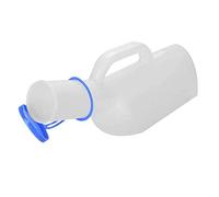 Bouteille d'urine, Bouteille d'urine for homme avec couvercle, 1000ml, for voyage, extérieur, camionneur, enfants et adultes, transparente, 31x14x9cm