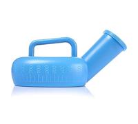 Bouteille d'urine, Urinoir for homme 1000 ml avec règle et couvercle for hommes, enfants personnes âgées, bleu