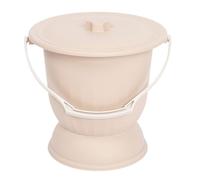Bouteille d'urine,Urinoir pour hommes Urinoir for femme avec couvercle, crachoir, portable, épais, for uriner, for personnes âgées, unisexe(Khaki,27.5 * 25.8cm)