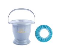 Bouteille d'urine,Urinoir pour hommes Urinoir portable avec couvercle et tapis, pot for urine épaisse, toilettes mobiles for femmes et hommes, maison, voyage, voiture, adultes(Gray,22.5cm)
