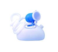 Bouteille d'urine,Urinoir pour hommes Urinoirs for hommes, anti-fuites, for personnes âgées, pichet de chevet durable, grande capacité, portable, avec évacuation indépendante(White With Tube)