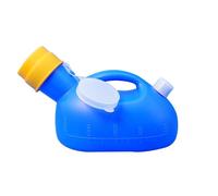 Bouteille d'urine,Urinoir pour hommes Urinoirs for hommes, anti-fuites, for personnes âgées, pichet de chevet durable, grande capacité, portable, avec évacuation indépendante(Blue Soft Mouth)