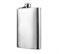 Bouteille en acier inoxydable pour le rangement - Profil fin - Se glisse dans les poches sans ajouter de volume (532 ml)