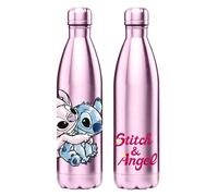 Disney Bouteille isotherme Stitch & Angel – Gourde inox 500 ml, 12h chaud/froid, Licence Officielle