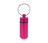 Bouteille en alliage d'aluminium, pour usage extérieur, forte étanchéité, porte-clés portable, 5 x 1,7 cm, idéale pour le camping, le cyclisme, le quotidien (rose)