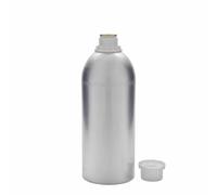 Bouteille en aluminium 1100 ml, métal, argent, ouverture : DIN 32