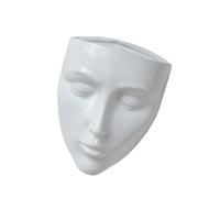 Bouteille en céramique en forme de visage artistique - Décoration murale multifonctionnelle pour pendaison de crémaillère, anniversaire ou fête des amoureux - Pot de fleurs unique pour la maison