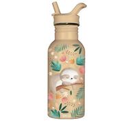 Bouteille en inox - Sassi Junior - Gnawy le paresseux - 500 ml - Multicolore - Isotherme