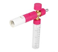 Bouteille en mousse haute pression avec raccord rapide 1/4", récipient transparent pour un mélange optimal, résistant aux acides et aux alcalis pour l'entretien de la voiture et le nettoyage extérieur