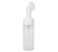 Bouteille en mousse vide avec brosse, bouteille en mousse avec brosse ronde à fond concave en spirale pour nettoyant pour le visage(#2)