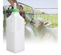 Bouteille en Plastique pour Animaux de 850 Ml, Biberon pour Veau, Animaux de Ferme Blancs, Veau, Mouton, Eau d'alimentation, Lait, Mamelon en Silicone, Poignée épaissie,