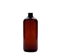 Bouteille en plastique recyclé 500 ml 'Victor's Best', PCR, marron, ouverture : 24/410