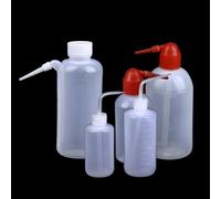 Bouteille en plastique souple de 150 ml, 250 ml, 500 ml, 1000 ml, avec coude de lavage et rinçage, rouge et blanc, avec graduation(A 500ml 10pcs)