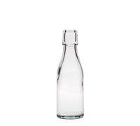 Bouteille en verre 200 ml « Paul », ouverture : fermeture à bascule