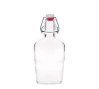 Bouteille en verre 250 ml « Fiaschetta », ovale, ouverture : fermeture à bascule