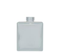 Bouteille en verre 500 ml 'Cube', carrée, givrée, ouverture : bouchon en liège