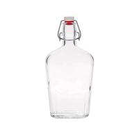 Bouteille en verre 500 ml « Fiaschetta », ovale, ouverture : bouchon à levier