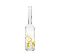 Bouteille en verre 500 ml « Opera », motif : feu d'artifice, ouverture : bouchon en liège