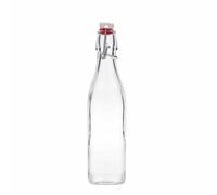 Bouteille en verre 500 ml 'Swing, carrée, ouverture : fermeture à levier'