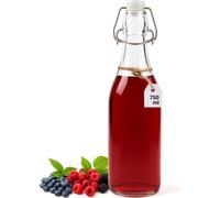 Bouteille en Verre 750 ml avec Fermeture Mécanique – Idéale pour Kombucha, Sirops et Liqueurs Faits Maison