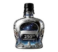 Bouteille en verre à whisky avec couvercle - Élégante, 350 ml Bourbon américain, carafe à décanter pour le 250e anniversaire - Whisky à collectionner pour les amateurs de barman | Utilité multi-usage