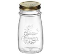 Bormioli Rocco – Bouteille pour jus de fruits 40 cl avec bouchon – Inscription Quattro Stagioni