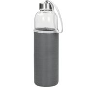 Bouteille en verre avec housse "Pure" Bouteille pour les voyages 0,7l transparent - Transparent