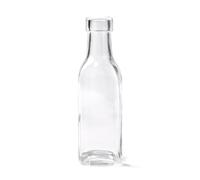 Bouteille en Verre carrée 15 cm - Blanc - Taille Unique