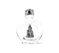 Bouteille en verre d’eau bénite de Lourdes avec carte de prière de Lourdes
