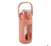 Bouteille en verre et silicone avec paille et housse 1L - 5five