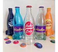 Bouteille en verre Hot Nuclear Coke Radiation Coke Bb Kid Rocket avec bouchon à effet quantique et motif de fusée black
