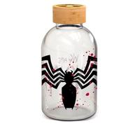 Bouteille En Verre - Marvel - Venom 620 Ml - Réutilisable - Écologique - Noir
