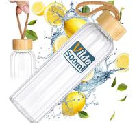 Bouteille en verre - Sans marque - 500ml - Résistante borosilicate avec bouchon bambou étanche