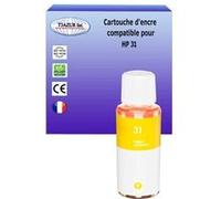 Bouteille encre compatible avec HP 31 pour HP Smart Tank Plus 570 Wireless - Jaune - 70ml - T3AZUR G