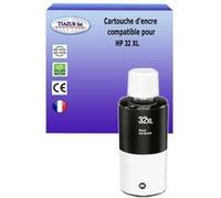 Bouteille encre compatible pour HP 32XL (1VV24AE) - Noire - T3AZUR Noire G