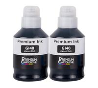 Bouteille Encre GI-40 GI-41 GI-43 GI-46 GI-490 GI-50 GI-51 GI-53 GI-55 GI-56 GI-590 Noir Compatible pour Canon Maxify GX1050 GX2050 GX3050 Pixma G1400 G2410 Pack 2