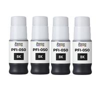 Bouteille encre pigmentée PFI-050BK 5698C001 compatible pour Canon Noir 70 ml Pack 4