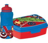 TataWay Set Marvel - Bouteille et boîte sandwich 380 ml enfants, fermeture de sécurité, antidérapant