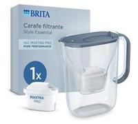 Brita Style Essential Filtre à eau pour carafe 2,4 L Couleur de la pierre, Transparent