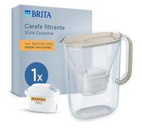 BRITA Carafe filtrante Style Essential Sable - 2,4L 1,4L filtrée - 1 mois MAXTRA PRO anti-tartre