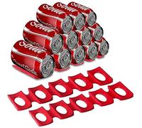 Bouteille et Peut Stacker pour Réfrigérateur, Anti-Slip Silicone Pliable Casier à Vin Beer Can Holder Organisateur, armoires cuisine support De Stockage pour Bwine/eer/Cola/Boîtes de Conserve (2 Pack)