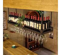 Bouteille étagère à vin Porte-Viol Rack de vin Suspendu Tasse de vin Rouge à la Hausse en Verre Maison Barre Plafond Rangement de vin, 112035 cm Chaud comme jamais la beauté Vient / 2/60 * 35 cm