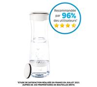 Bouteille Filtrante blanc graphite BRITA - 6 filtres MicroDisc inclus BRITA