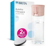 BRITA Bouteille filtrante Vital – 2 filtres MicroDisc – Abricot – 600 ml