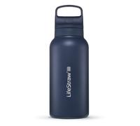 LifeStraw Go Aegean Sea GOST-1L-SEA Stainless Steel, gourde avec filtre de niveau 2, 1L