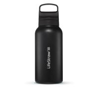 LifeStraw Go Nordic Noir GOST-1L-NOIR Stainless Steel, gourde avec filtre de niveau 2, 1L