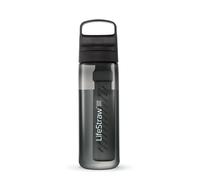 LifeStraw Go Series - Gourde filtrante sans BPA 650ml pour les voyages et l’usage quotidien. Élimine les bactéries, les parasites et les microplastiques. Améliore le Goût, Nordic Noir (noir)