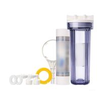 Bouteille filtrante pour purificateur d'eau de 25,4 cm, pour pompes de jardin, systèmes de sable, matériaux d'utilisation en intérieur, clé standard d'espacement des trous incluse (A)