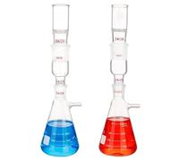 Bouteille filtrante Testeur de solubilité Creuset Dispositif triangulaire Instrument en verre(500ml)